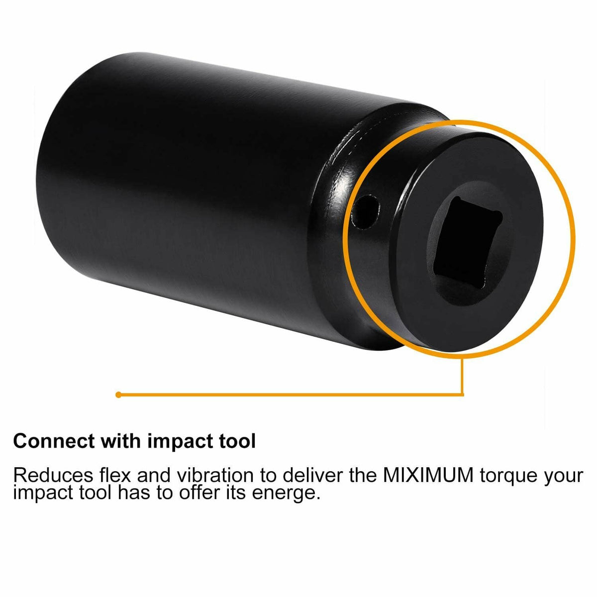 Solid Spare 19mm Harmonic Balancer Socket Tool for Hex Pulley Damper Bolt Honda Engine