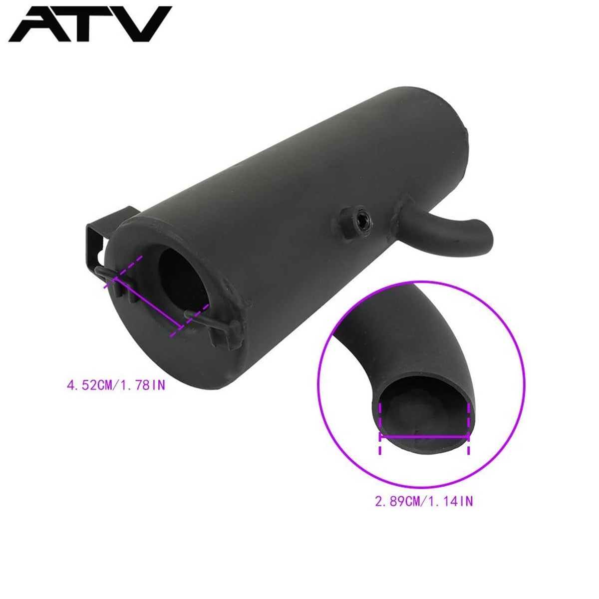 Solidspare Exhaust Muffler For Polaris Sportsman 500 4X4 HO 2001-2013 1261042-029 1263139