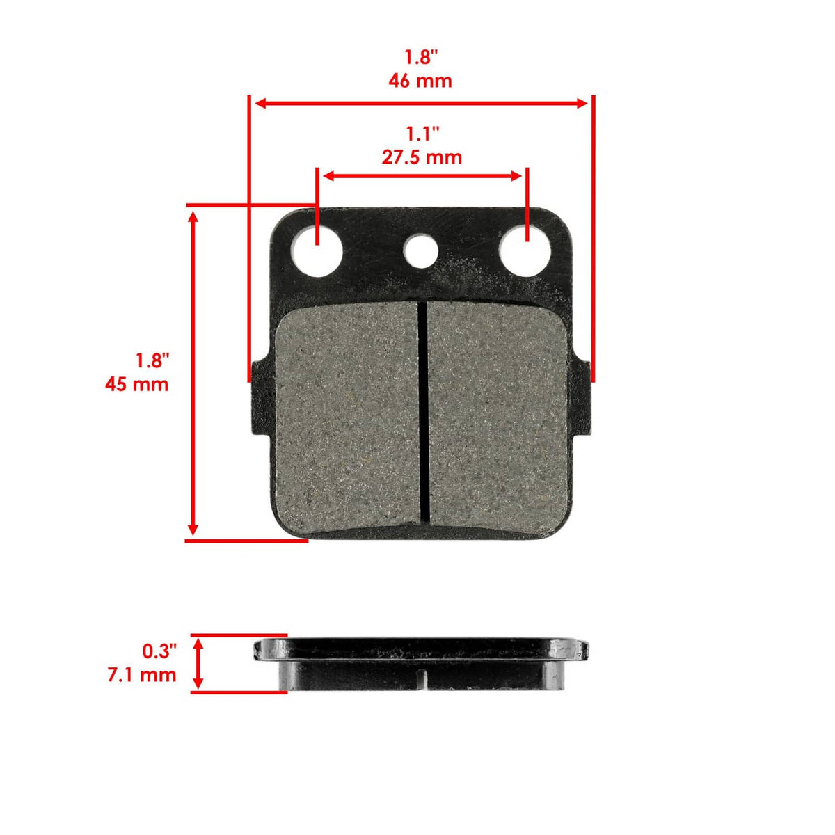 Solidspare Front & Rear Brake Pads for Honda TRX400EX Sportrax 400Ex 2001-2008