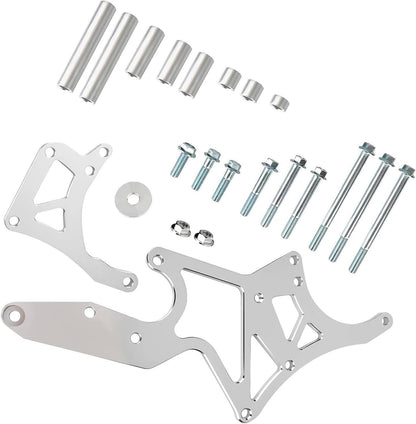Solidspare For LS Engine Serpentine Bracket Alternator Power Steering Pump Swap Conversion