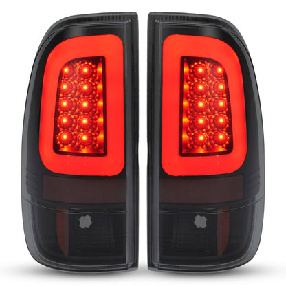Solid Spare For Ford F250 F350 F450 2008-2016 SD SuperDuty LED Bar Tail Lights Black Smoke