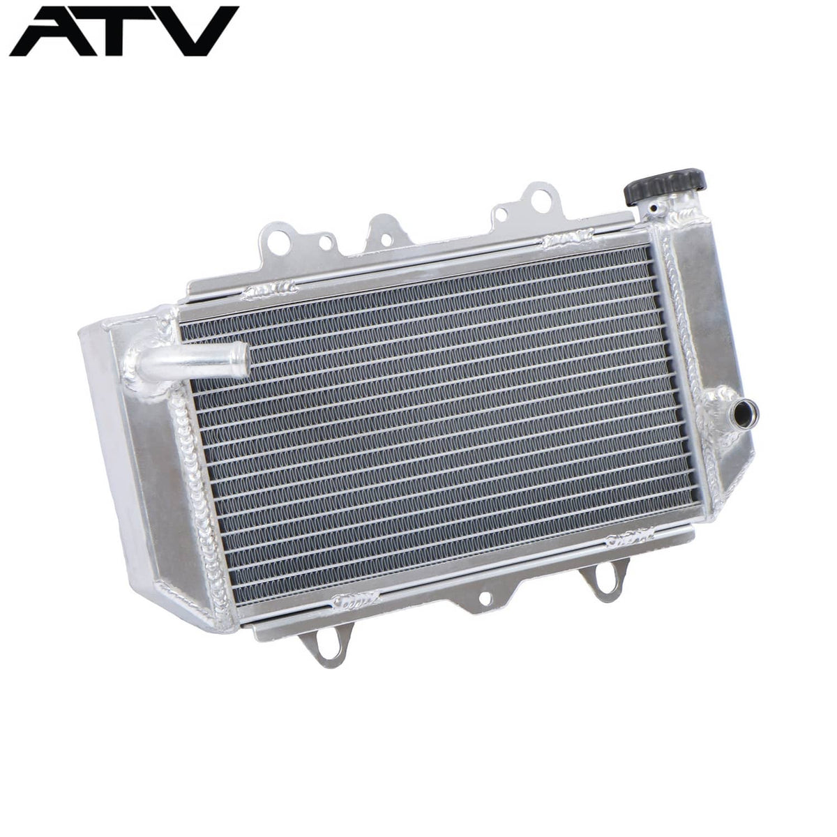 Solidspare 2-Row All Aluminum Cooing Radiator For Yamaha YFZ450 2004 2005 2006 2007 2008