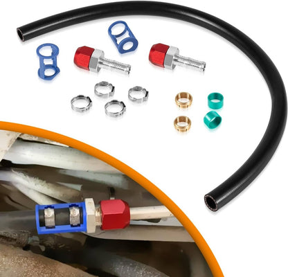 Solidspare 800-670 A/C Line Splice Kit for 5/8” Line With No.10 Hose, Line to Hose Repair
