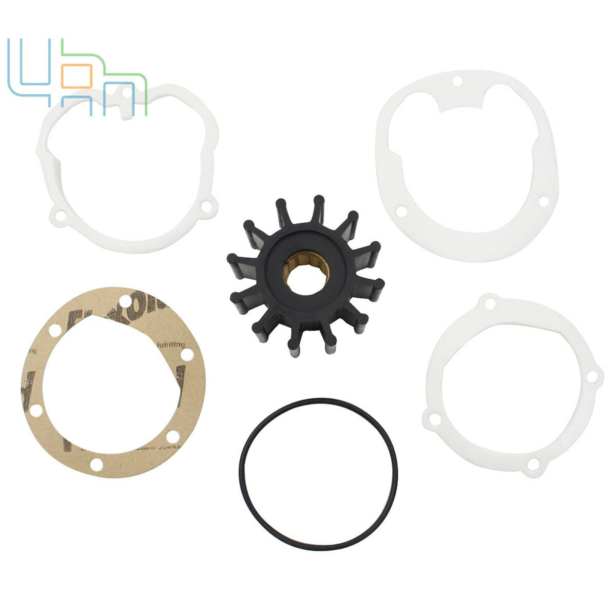 Solid Spare Water Pump Impeller for Jabsco 1210-0001 Johnson 09-1027B Onan 132-0162 08211201