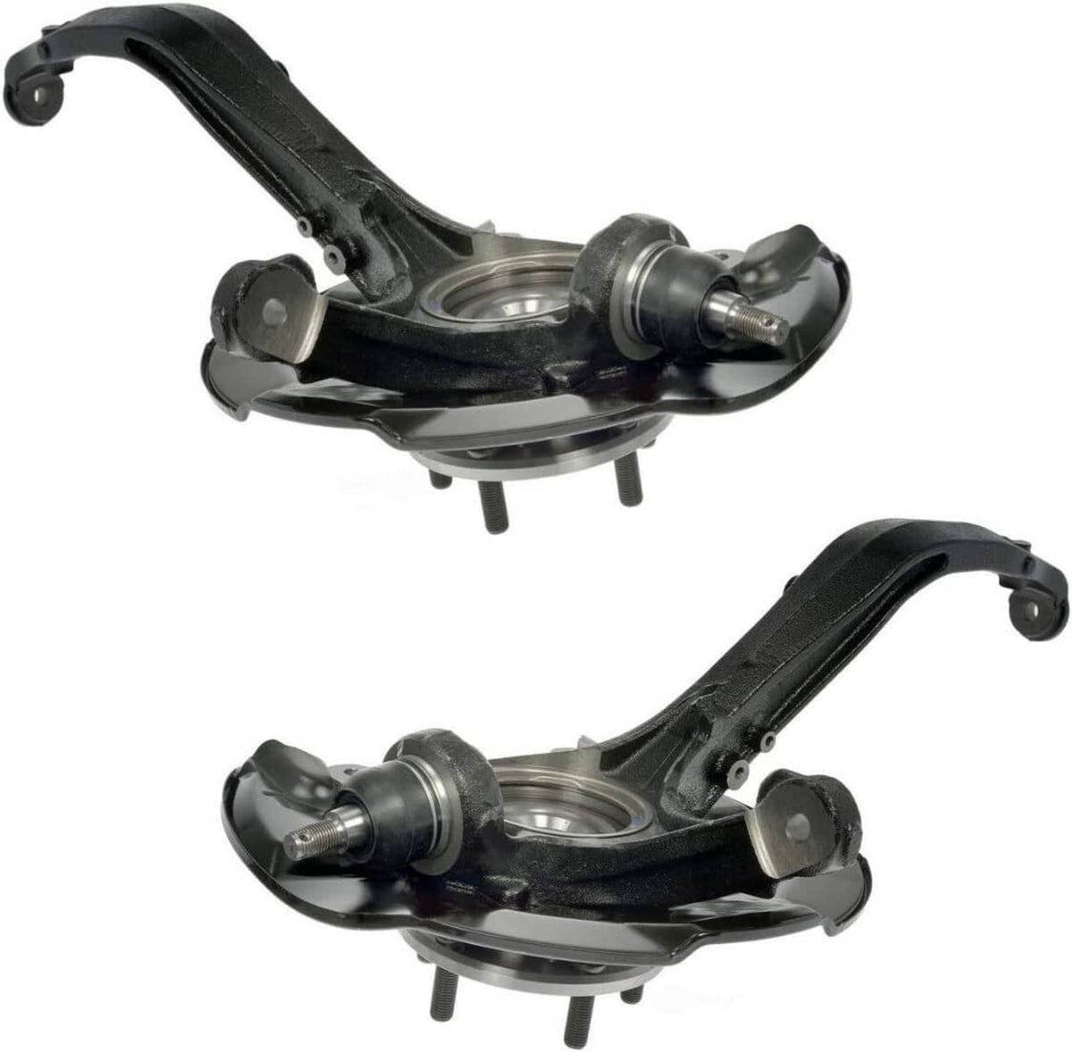 Solidspare New Front Steering Knuckles & Wheel Hub Bearings for 2009-2012 Honda Accord TSX