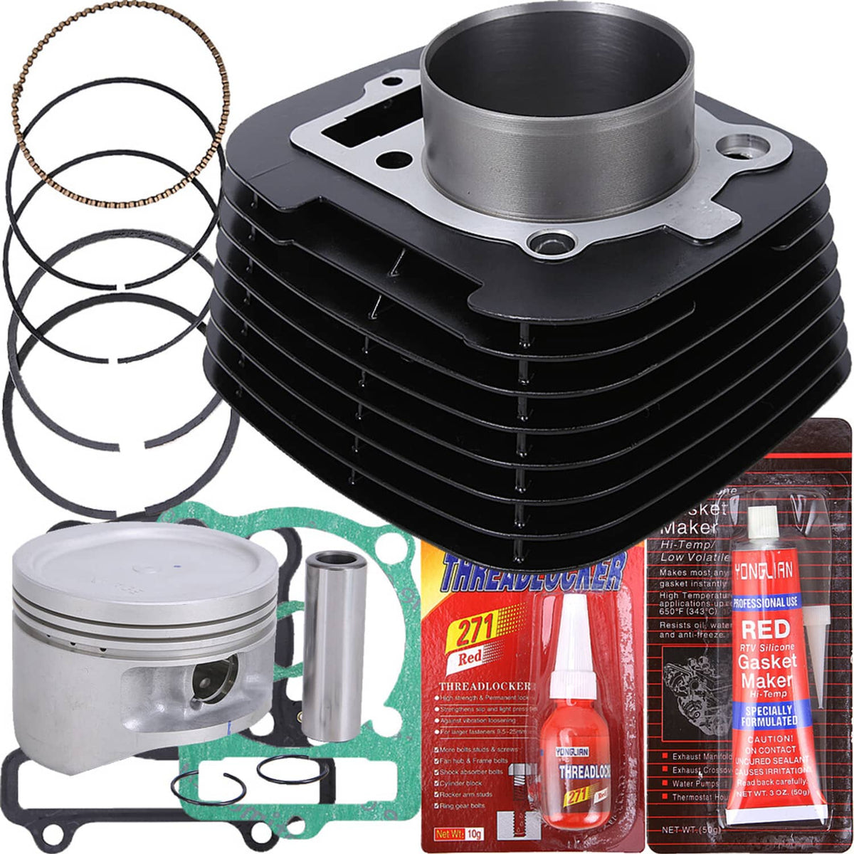 Solidspare Cylinder Piston Gasket Top End Kit For Yamaha Kodiak 400 93-99 Big Bear400 00-12