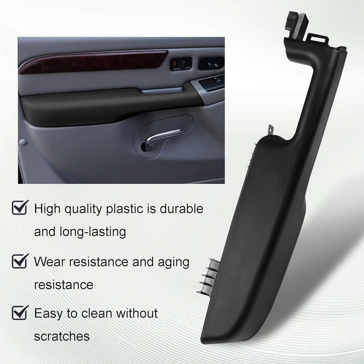 Solidspare Front Door Armrest Handle Left & Right For 99-06 GMC Yukon Chevy Suburban/Tahoe