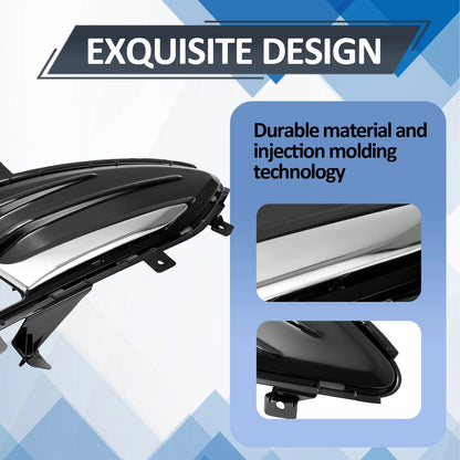 Front Fog Light Cover Fit for Edge 2019-2024 Passenger RIght Side Fog Lamp Low