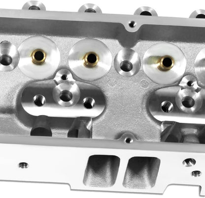 Solidspare 1 Pair For Chevy SBC 283 302 350 400 Bare Cylinder Heads 205cc/64cc Angle Plug