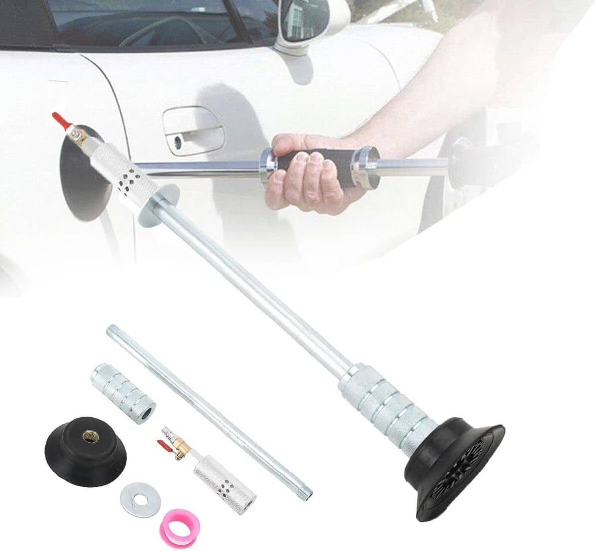 Solidspare Air Pneumatic Dent Puller Car Auto Body Repair Tool Suction Up Cup Slide Hammer
