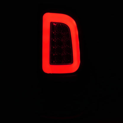 Solid Spare For 1997-03 Ford F150 99-07 F250 F350 Black Smoke LED Tube Tail Light Brake Lamp