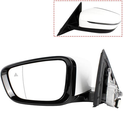 Solidspare Left Driver Side Mirror With Blind Spot White For 2019-2023 BMW 320i 330i 330e