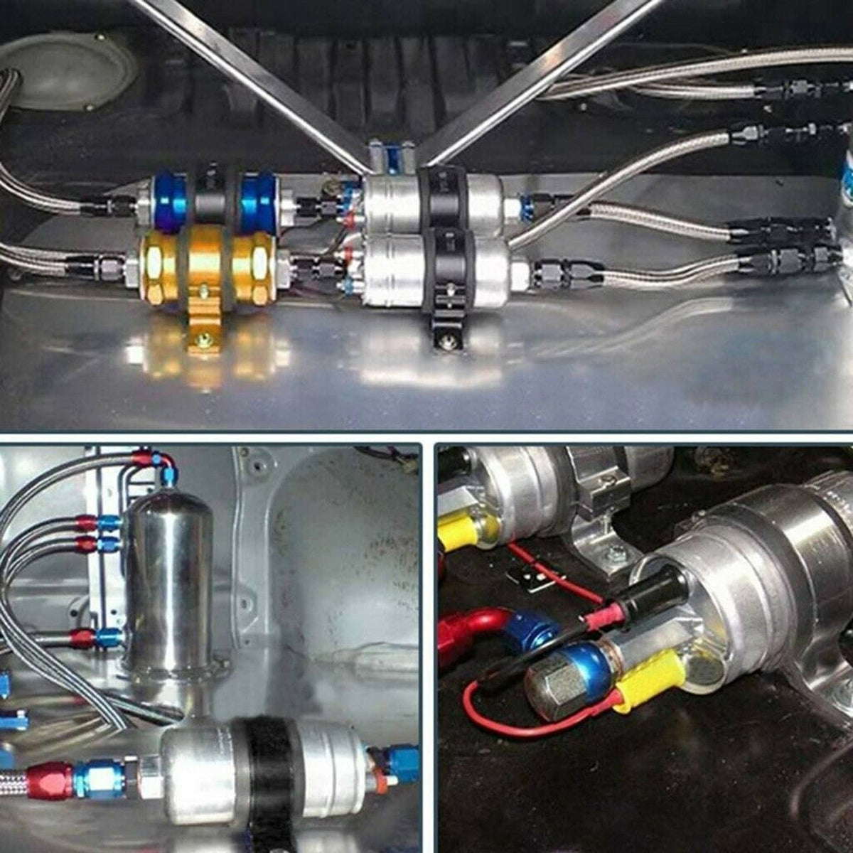 Solidspare 58MM  Fuel Pump Single Mount Bracket Fuel Filter External Bracket Clamp Cradle
