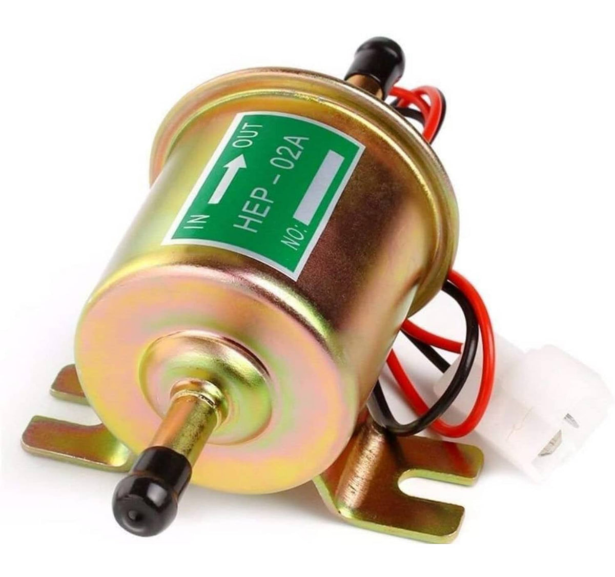 Solidspare HEP-02A Inline Fuel Pump 12v Electric Transfer Low Pressure Gas Diesel Fuel Pump