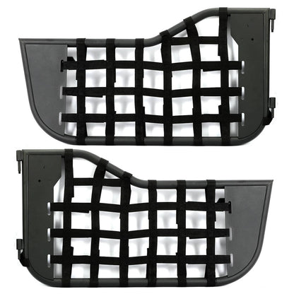 Solid Spare Black Tubular Trail Door With Side Mirror For 1976-1995 Jeep CJ7/YJ Wrangler 2DR