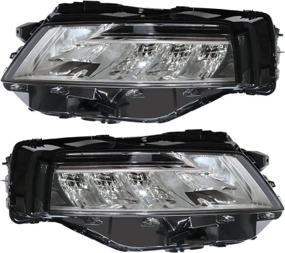 Solidspare For 2021 2022 2023 Nissan Rogue Chrome LED Headlights Headlamps Pair Left+Right