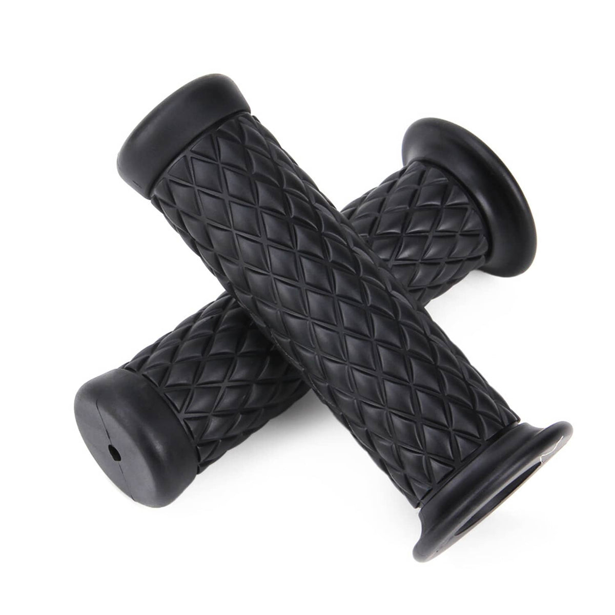 Solidspare For YAMAHA HONDA KAWASAKI Motorcycle 7/8" Hand Grips Handle Bar Rubber Universal