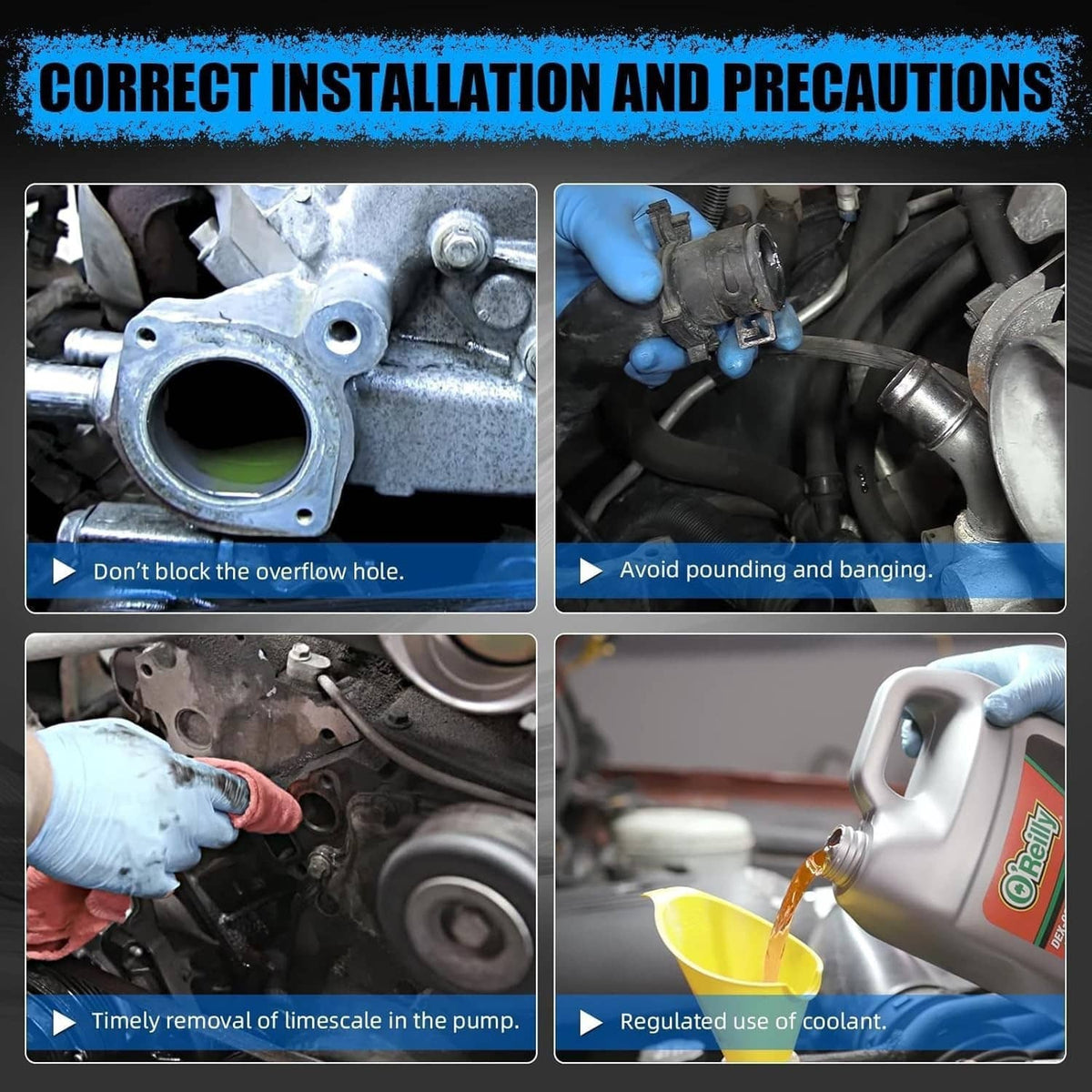Solidspare Water Pump for 2007-2016 GMC Acadia Buick Enclave Chevy Traverse 3.6L 12637479