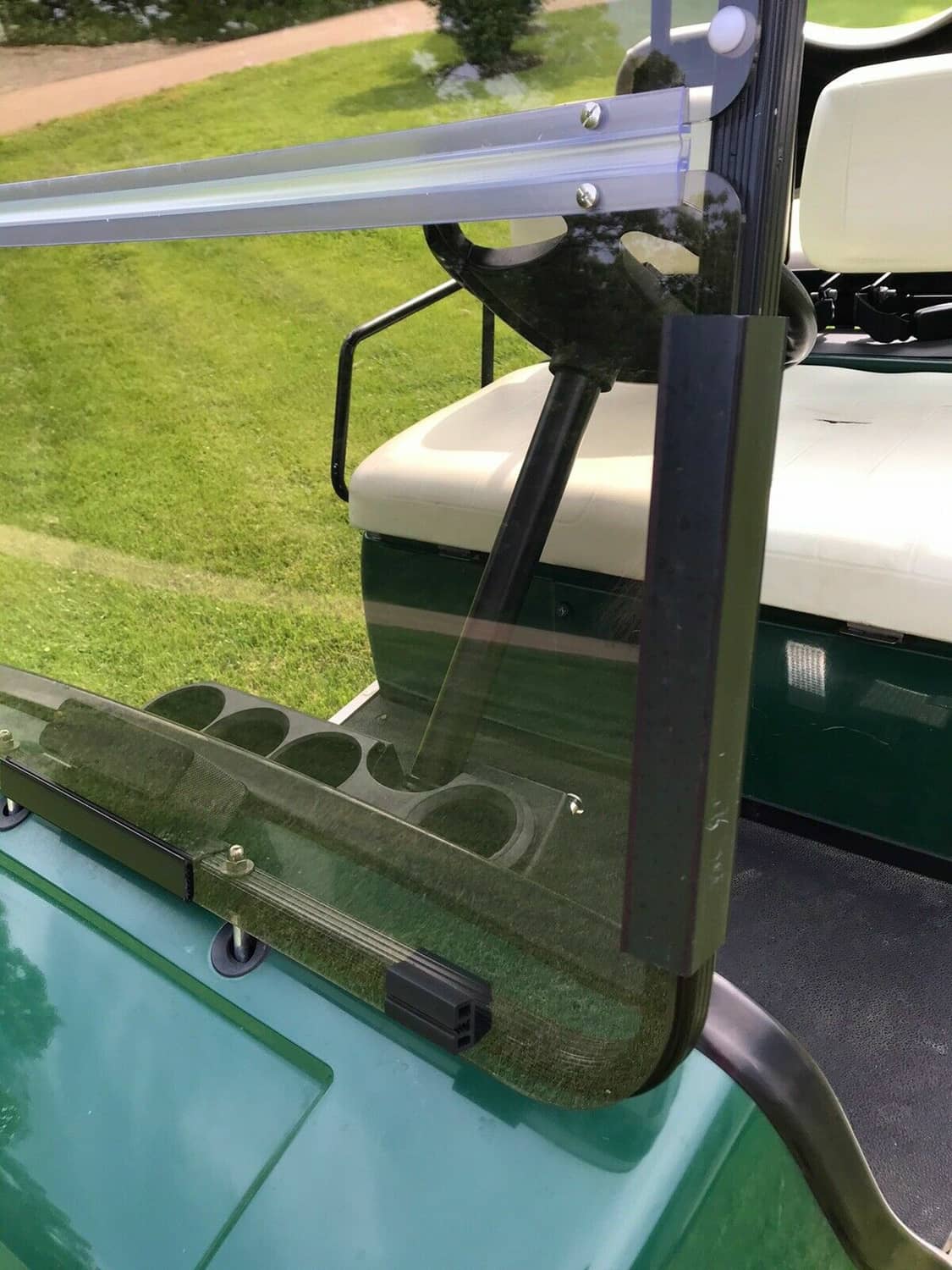 Solidspare For Yamaha G22 2003-2006 Tinted Folding Windshield Golf Cart Windscreen