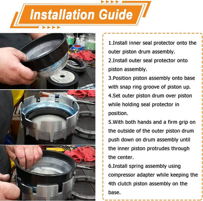 Solid Spare T-2926 4th Clutch Piston & Lip Seal Installer Protector Tool GM 4L80E J-38731