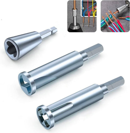 Solid Spare Wire Stripping&Twisting Tool Electrical Drill Wire Stripper Cable Nut Twister S