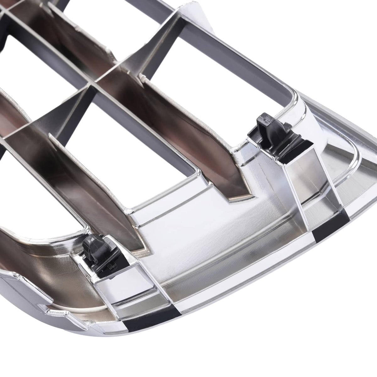 Solid Spare For Subaru Forester 2003-2005 Front Chrome Shell w/ Gray Insert Grille Grill