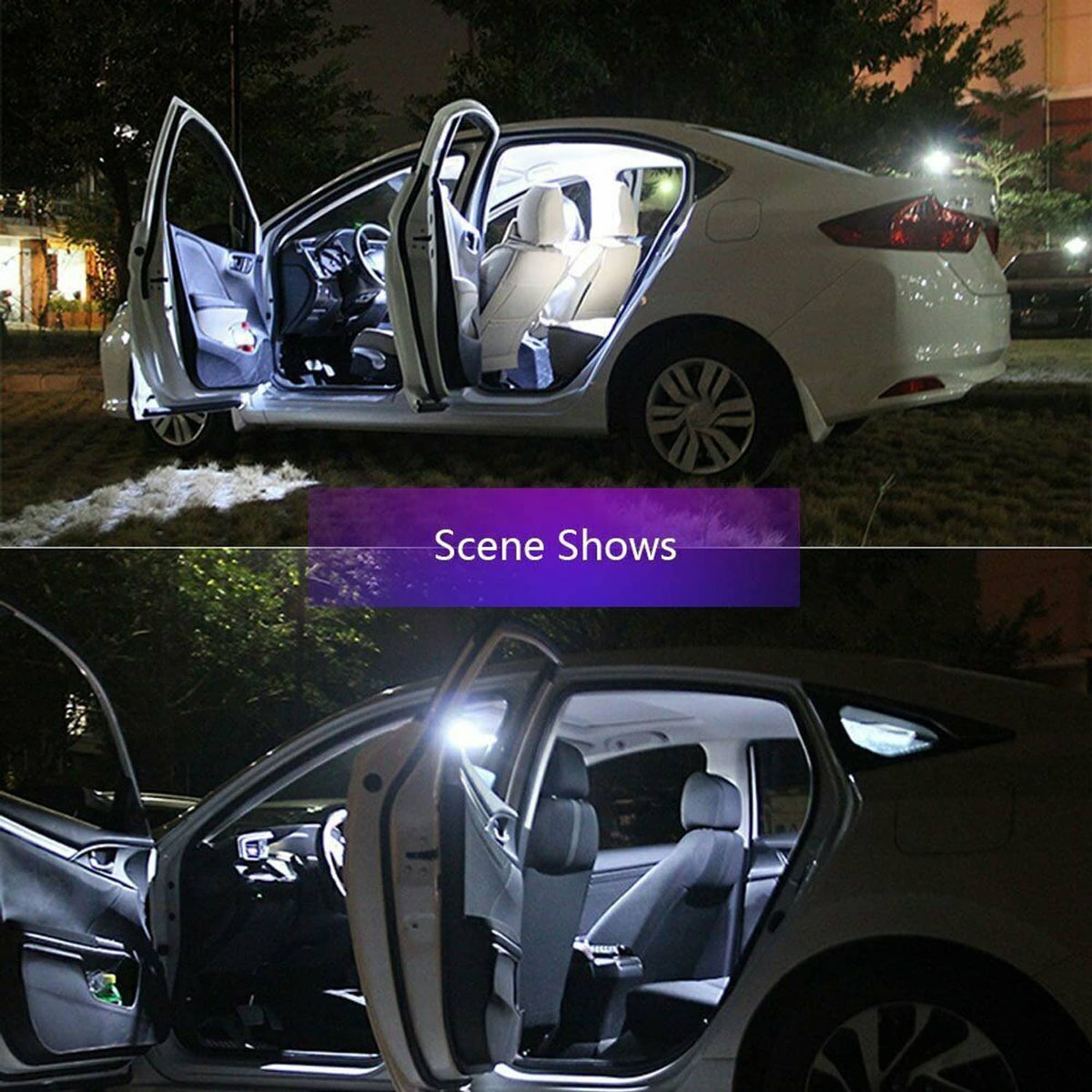 Solidspare 2Pcs 108LED Led RV Ceiling Dome Light LED Interior Lighting for Trailer Camper