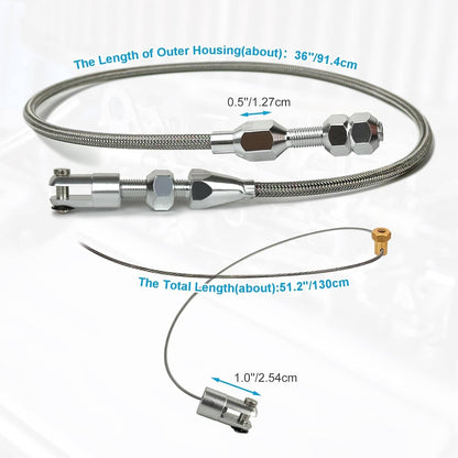 Solidspare 36" Throttle Cable For Chevrolet Chevy 4.8L 5.3L 6.0L 5.7L LS Swap Conversion