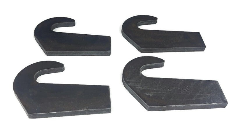 4 Mounting Brackets Weld 6500lb For Pin Type Over The Bucket Loader Pallet Forks