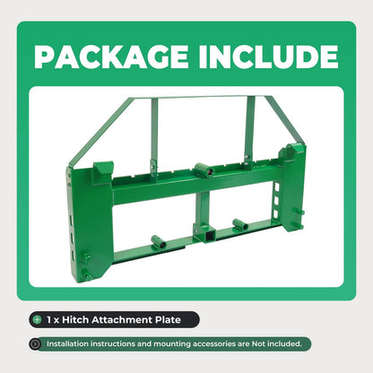 Solidspare 4000lbs Pallet Fork Frame For John Deere Loader Skid Steer For 2" Receiver Hitch