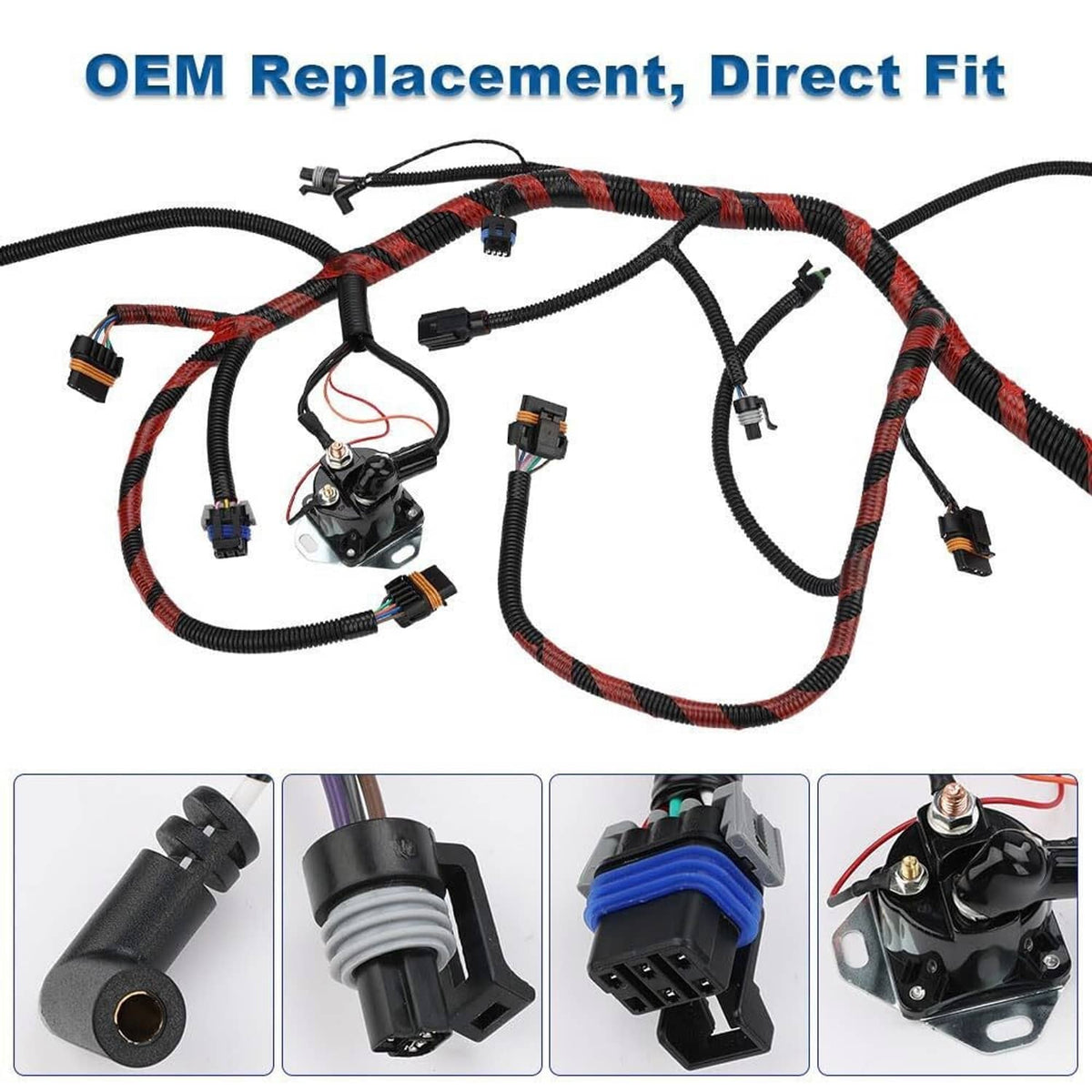 Solidspare Turbo Direct Injected Wire harness F6TZ9A451F For 1994-1996 Ford F250 350 7.3L