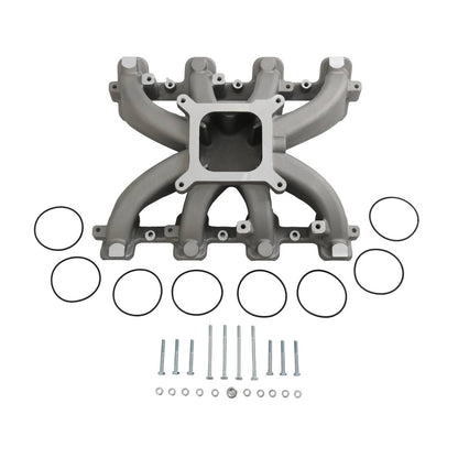 Solidspare Intake Manifold w/ Gasket Single Plane Mid-Rise For GM LS1 LS2 LS6 2500-7000