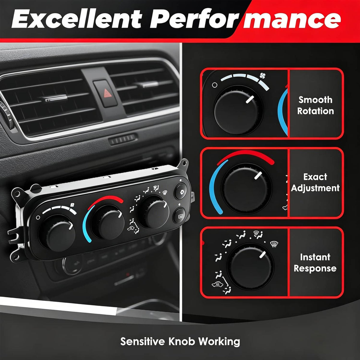 Solidspare New A/C Heater Climate Control Module For 02-05 Dodge Ram 1500 2500 3500 599-212
