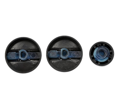 Solid Spare For 94-97 Dodge Pickup Truck Dash Ram 1500 2500 Heater A/C Climate Control Knobs