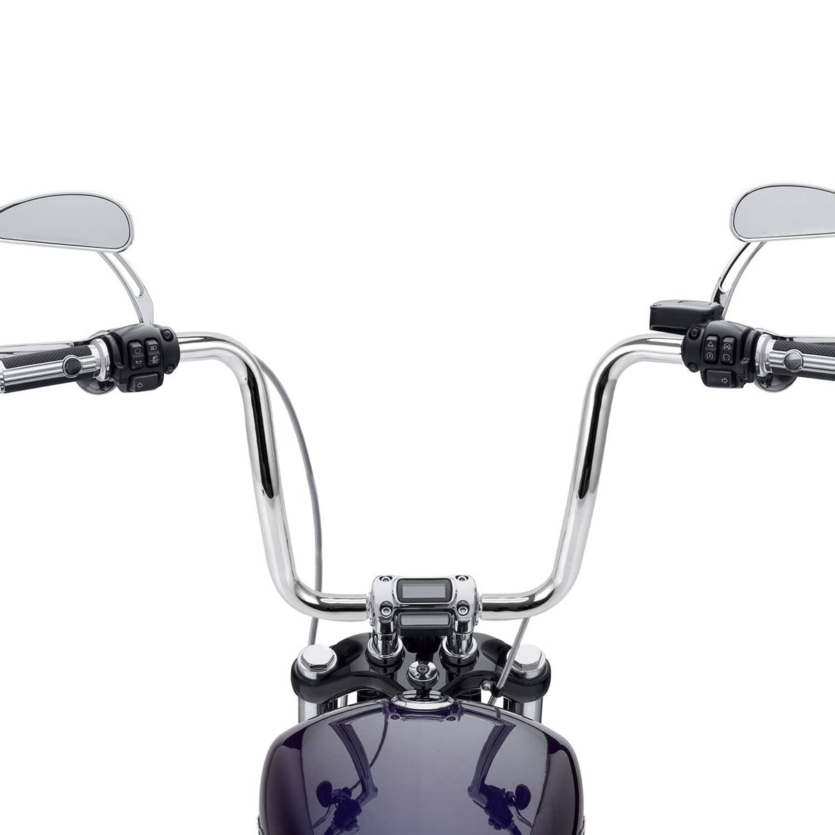 Solidspare 14" Rise Ape Hanger Handlebar Fat 1-1/4" For Harley Sportster Softail Road King