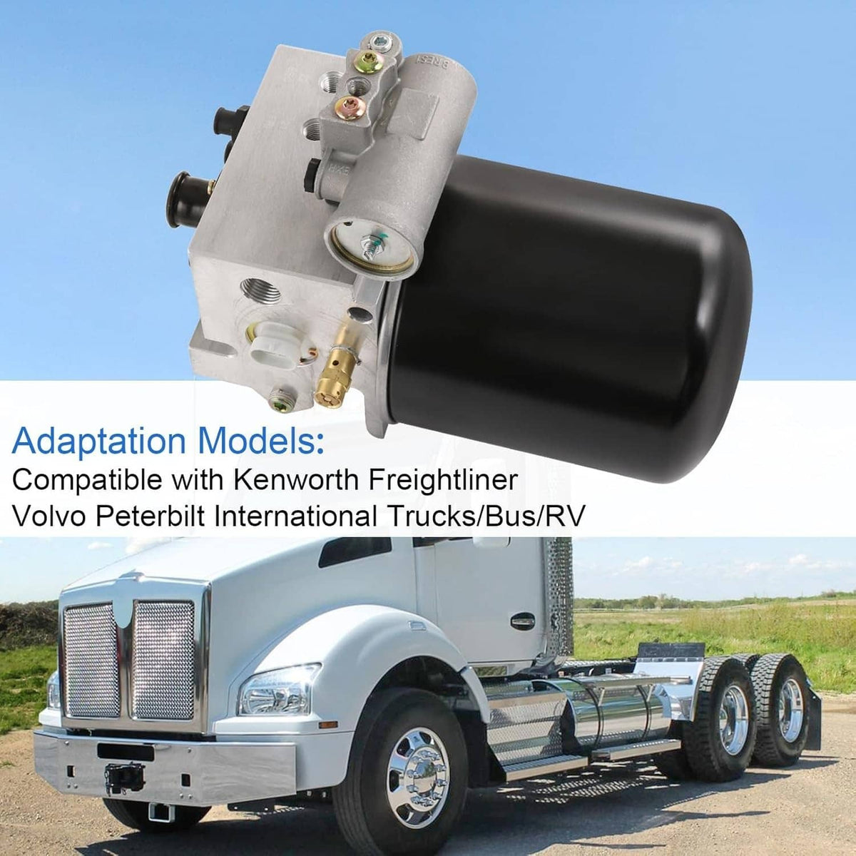 Solidspare Air Dryer AD-IS For Peterbilt & Kenworth Replaces Bendix 5010696X 801266 12V