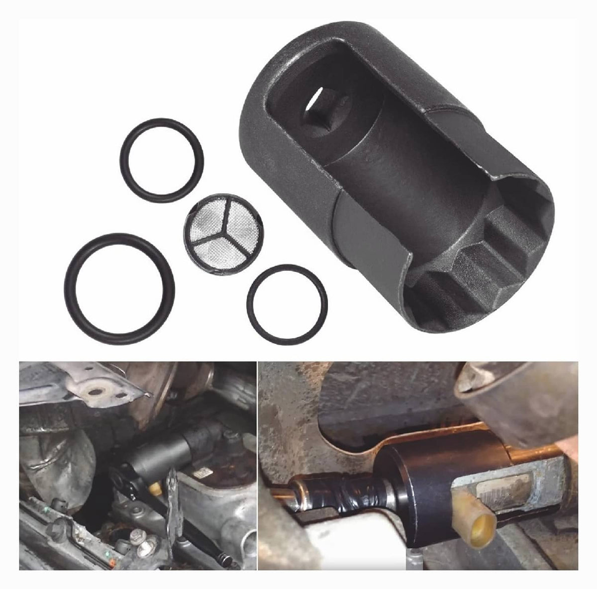 Solid Spare For 2003-2010 Ford 6.0L Powerstroke F250 F350 6.0 IPR Valve Socket with Seal Kit