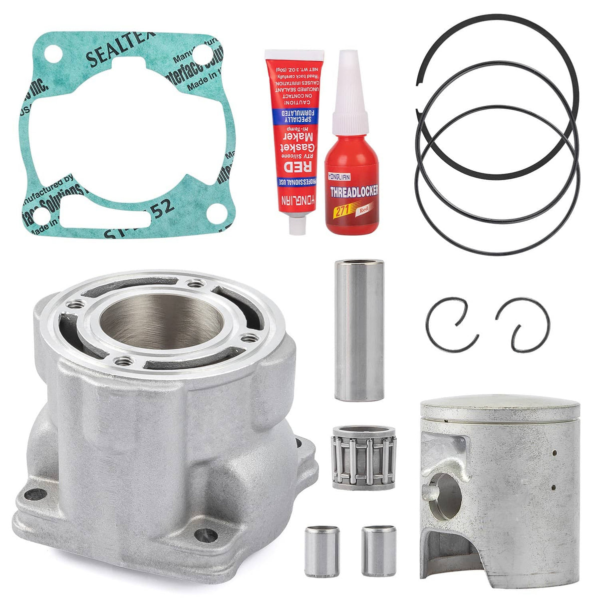 Solidspare For 2002-2020 Yamaha YZ85 YZ-85 Top End Rebuild Kit Stock Bore Cylinder Assembly