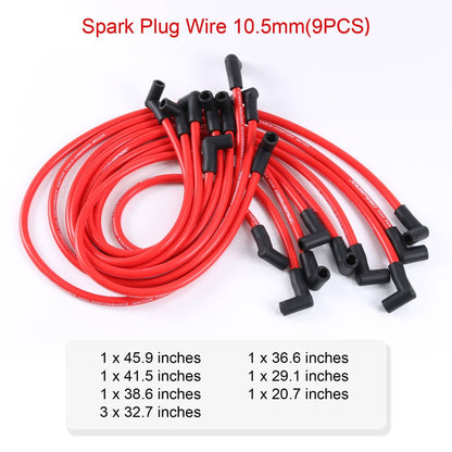 Solidspare JDMSPEED High Performance Plug Wires SBC BBC HEI 2350 383 454 Electronic 10.5MM