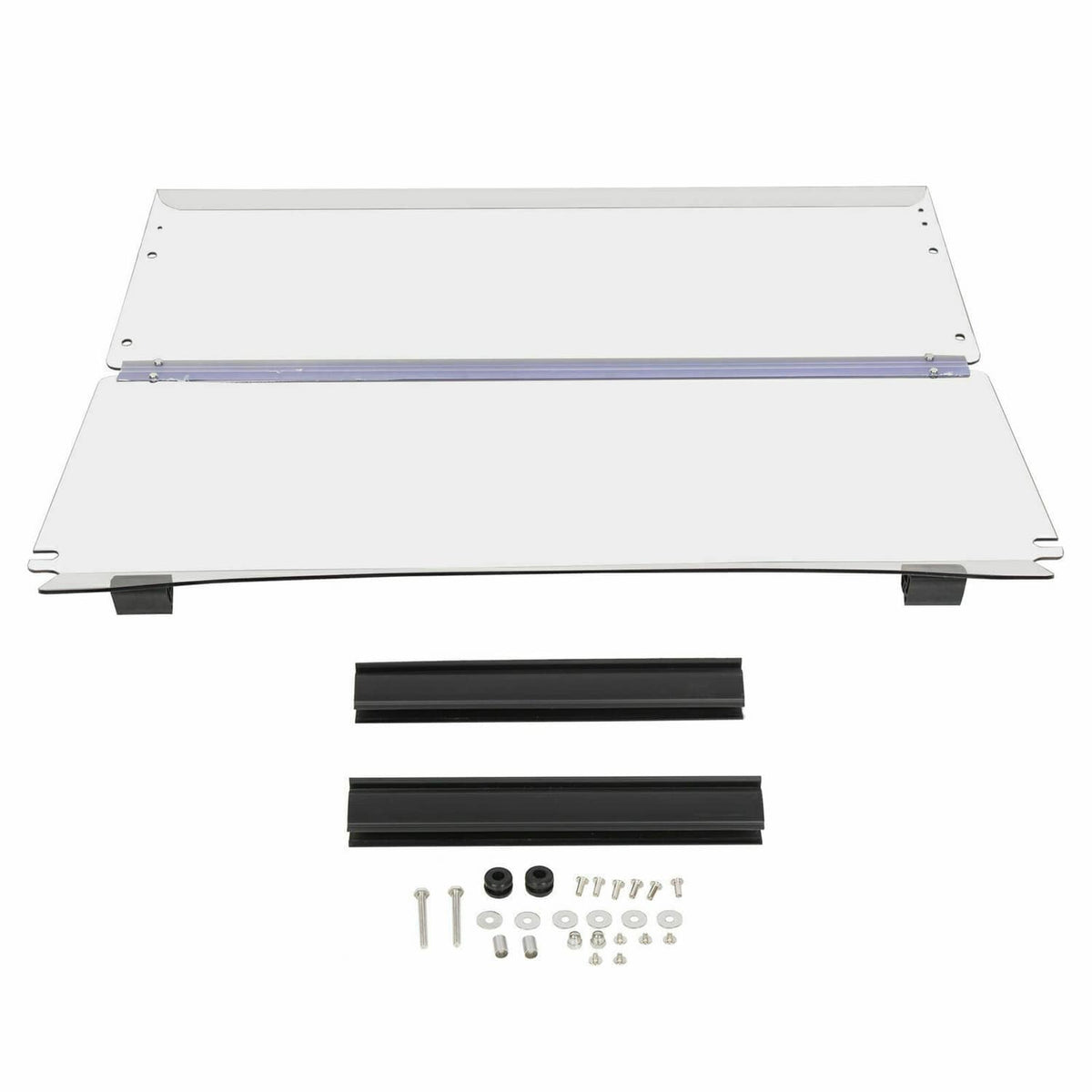 Solidspare Windshield For Club Car Precedent 2004 - Up Folding Clear Golf Cart Windscreen