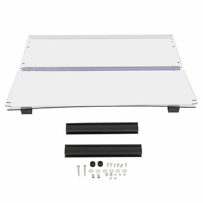 Solidspare Windshield For Club Car Precedent 2004 - Up Folding Clear Golf Cart Windscreen
