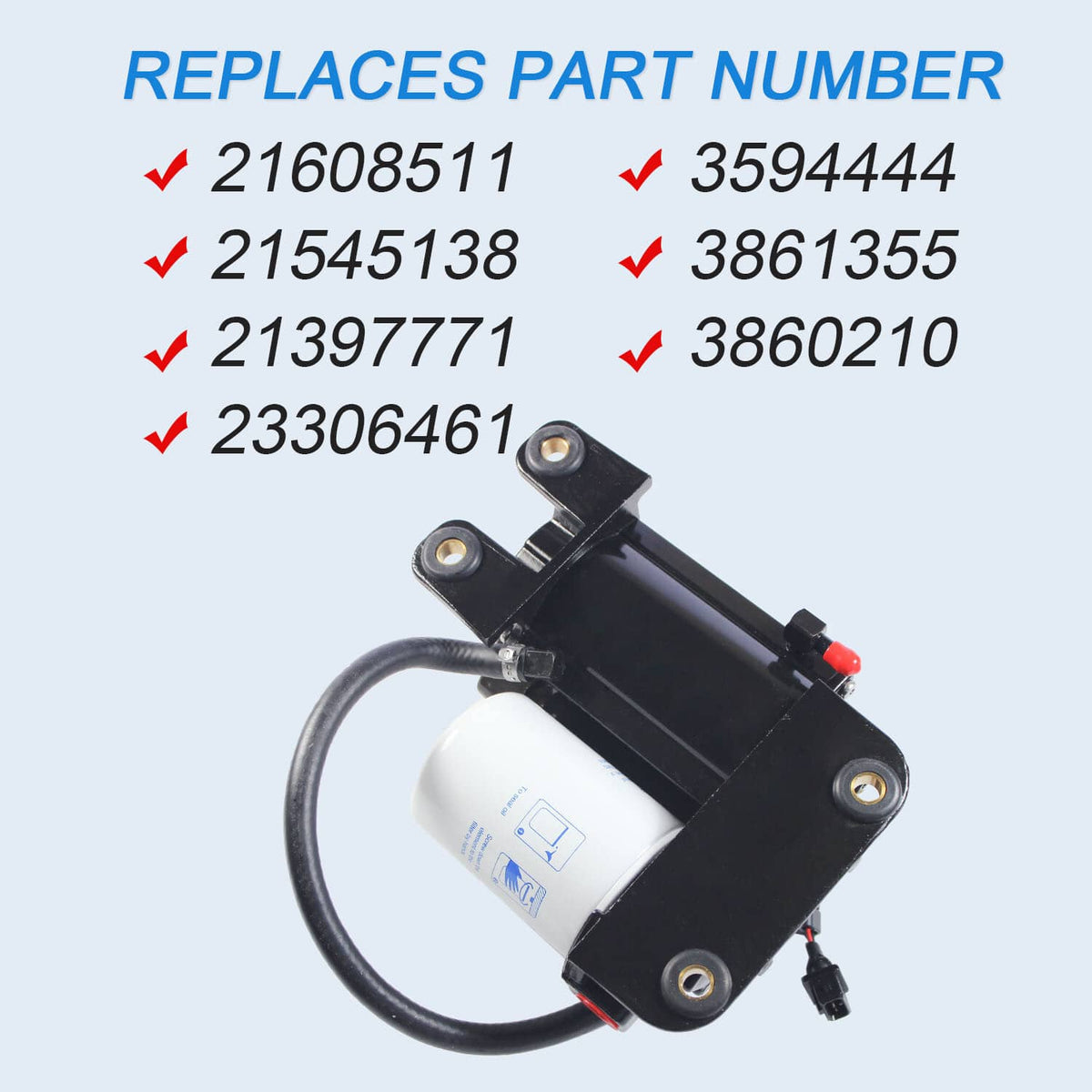 Solidspare Electric Fuel Pump Assembly 21608511 21545138 For Volvo Penta 4.3L 5.0L 5.7L GXI