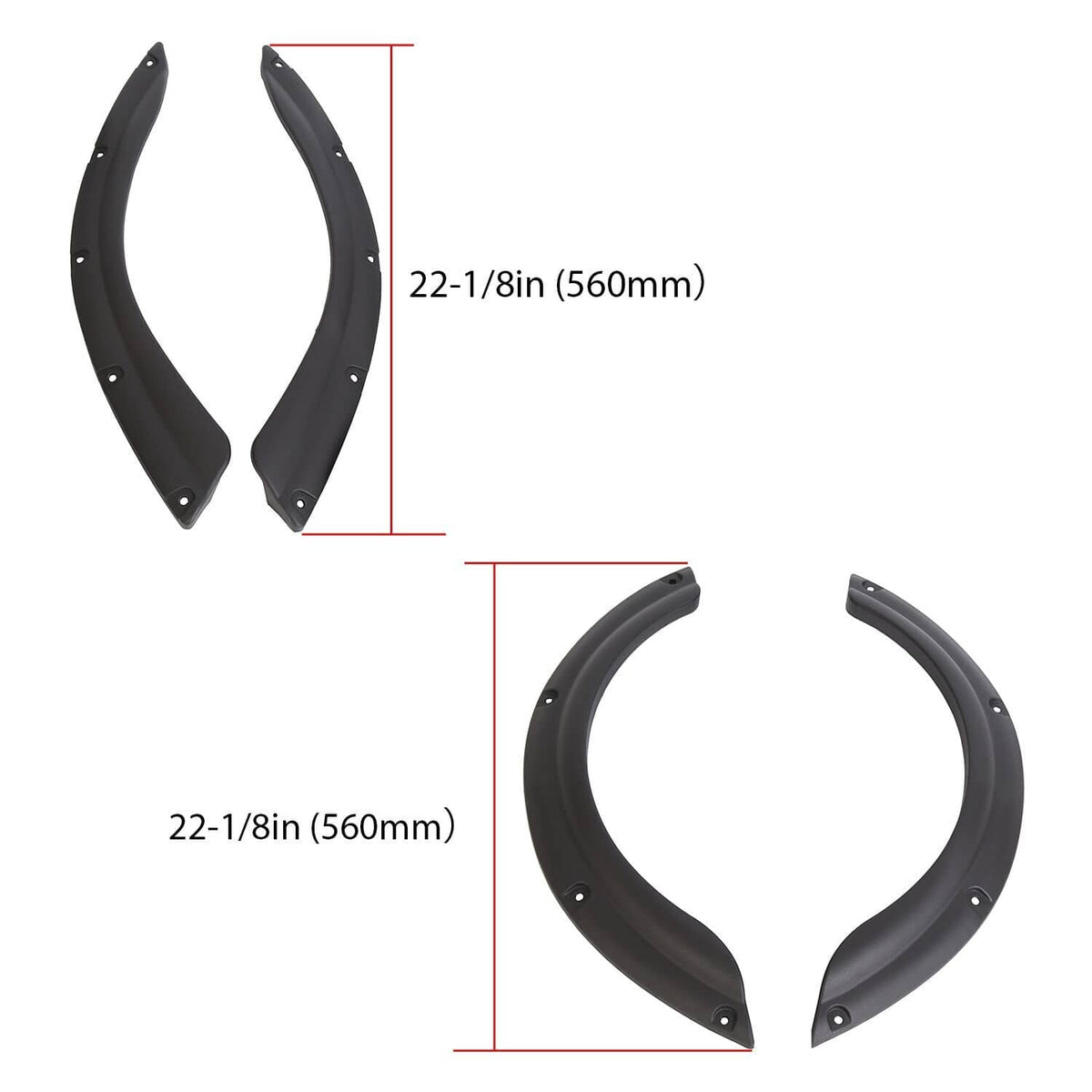 Solidspare Front & Rear Golf Cart Fender Flares W/ Screws For YAMAHA DRIVE G29 2007-2016