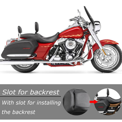 Solidspare Driver Passenger Black Seat For Harley Touring Road King Street Glide 08+