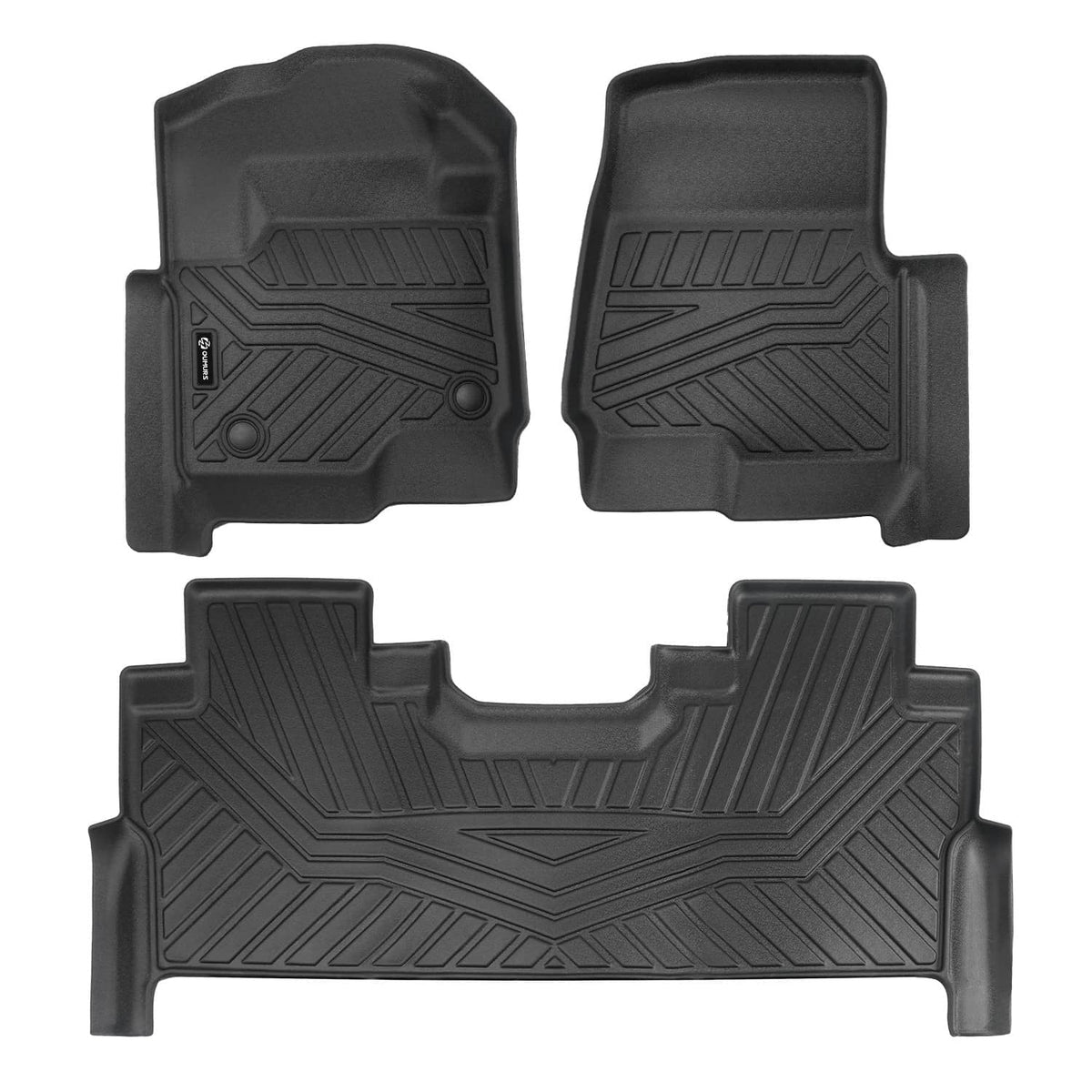 Solidspare TPE Floor Mats For 2017-2026 Ford F250 F350 F450 F550 Super Duty Crew Cab Only