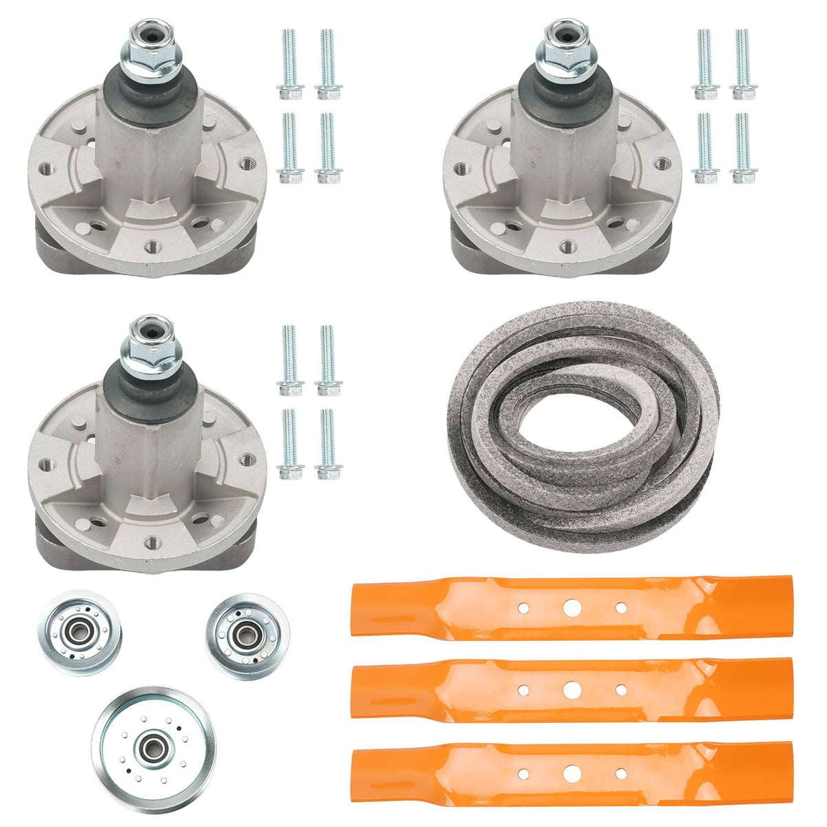 Solidspare Mower Deck Rebuild Kit Fit for 48'' Deck John Deere L120 L130 GX20250 GX20305