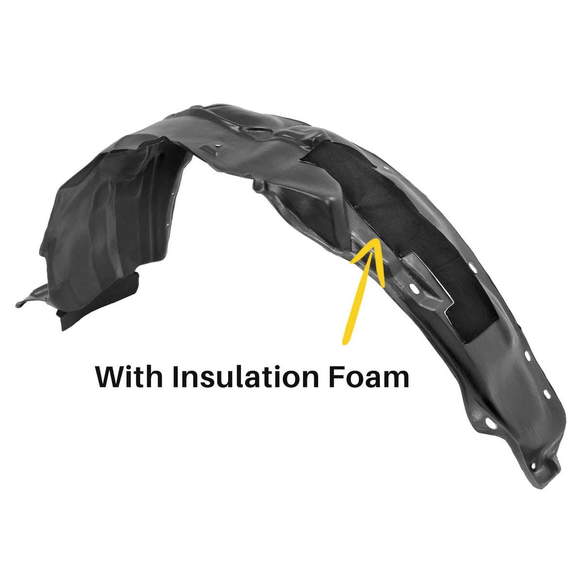Solid Spare For Honda Civic 2012-15 Front Right Inner Fender Liner Splash Shield #HO1249166