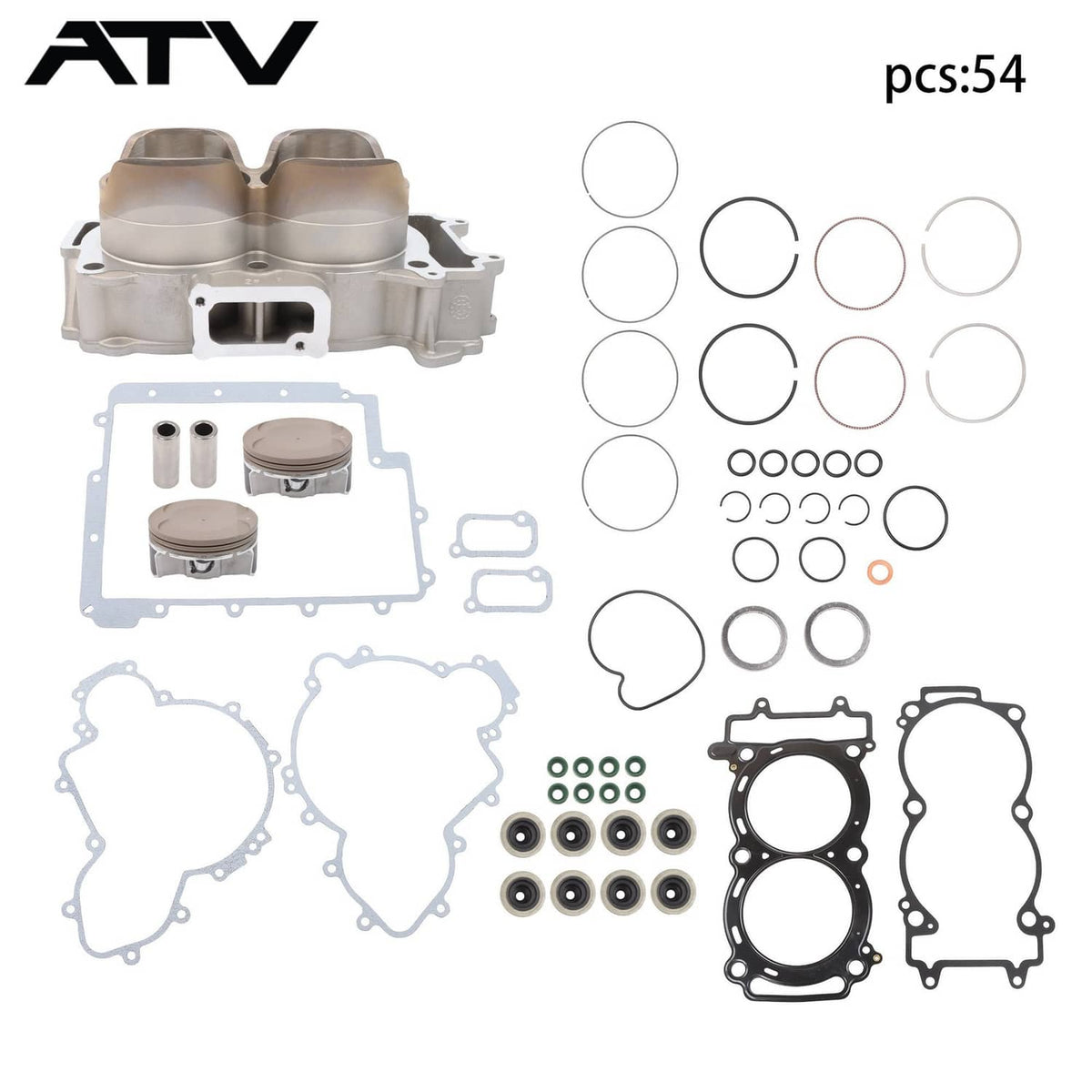 Solidspare 3022278 Cylinder Piston Gasket For Polaris RZR XP 900 93mm Engine Overhaul 13-14