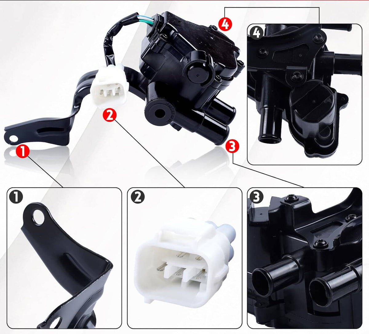 Solidspare Heater Coolant Control Valve for 2004-2009 Toyota Prius 1.5L L4 16670-21010 New