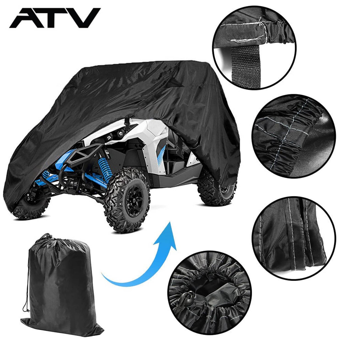 Solidspare Utility Vehicle Cover Waterproof Fit For Can-Am Maverick 1000R 4X4 New